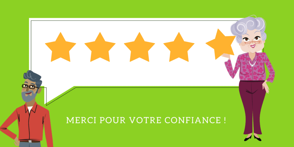 MERCI POUR VOTRE CONFIANCE